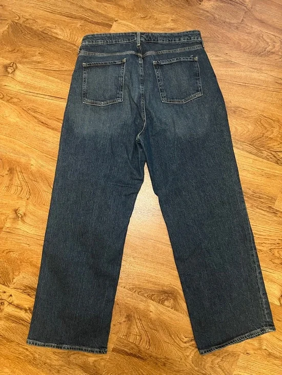 Old Navy Sky-Hi Wide Leg Jeans Size 16 Extra High Rise Medium Wash Denim - Picture 8 of 9